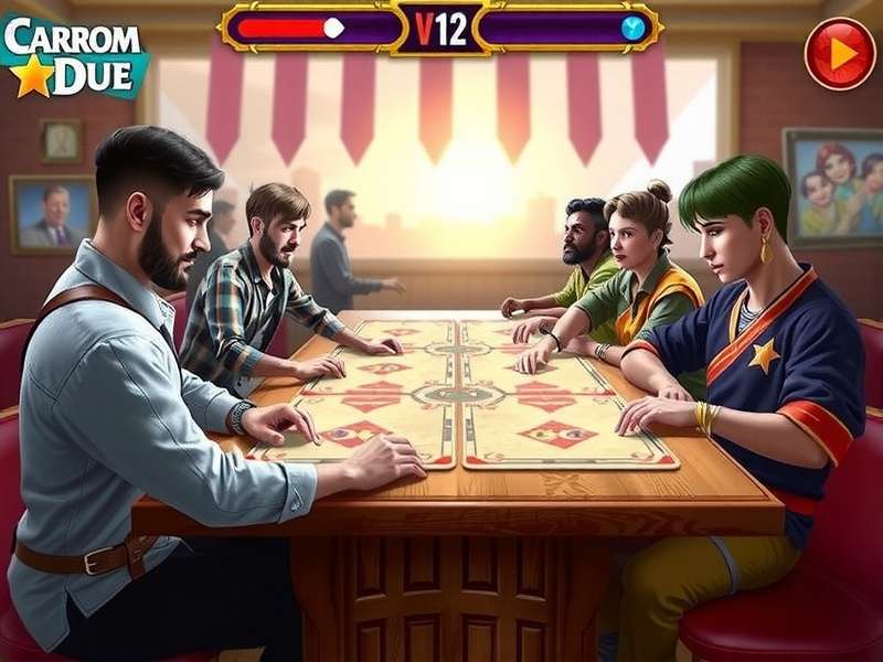Carrom Duel Tournament Scene